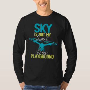 Camiseta O Sky Não É O Meu Limite Para O Drone De Avião Rc
