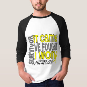 Camiseta O sobrevivente de câncer que Testicular veio nós