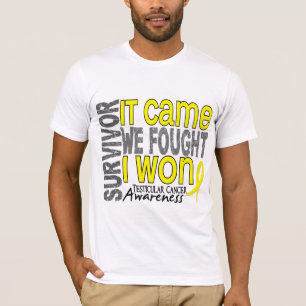 Camiseta O sobrevivente de câncer que Testicular veio nós