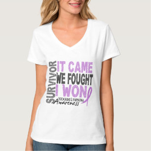 Camiseta O sobrevivente que do linfoma de Hodgkins veio nó