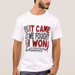 Camiseta O sobrevivente que do mieloma múltiplo veio nós