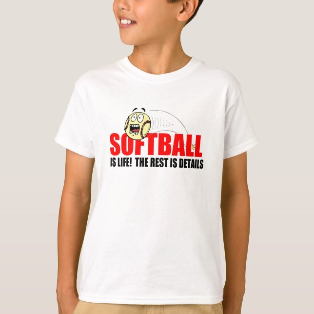 Camiseta O softball é vida (Frente)