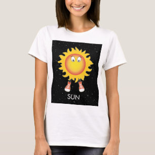 Camiseta O Sol e as Estrelas no Espaço