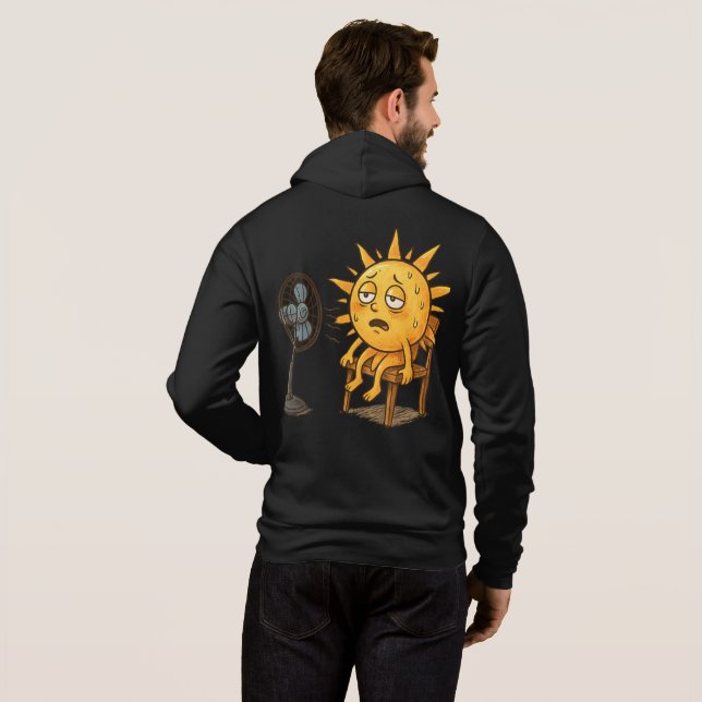 Camiseta O Sol em Break Quente (Parte Traseira Completa)