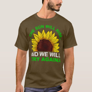 Camiseta O sol vai nascer, vamos tentar de novo