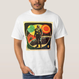 Camiseta O solitário-homem pondera o significado da vida.