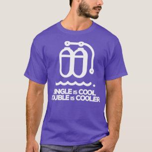 Camiseta O solteiro é Legal, o dobro é mais frio