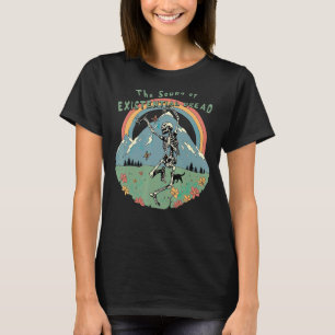 Camiseta O Som Do Pão Existente, Skeleton Dançando O