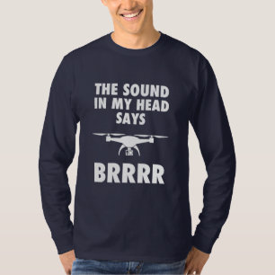Camiseta O Som Na Minha Cabeça Diz Drone