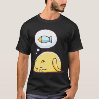 Camiseta O Sonho de Gato é Comer Peixe