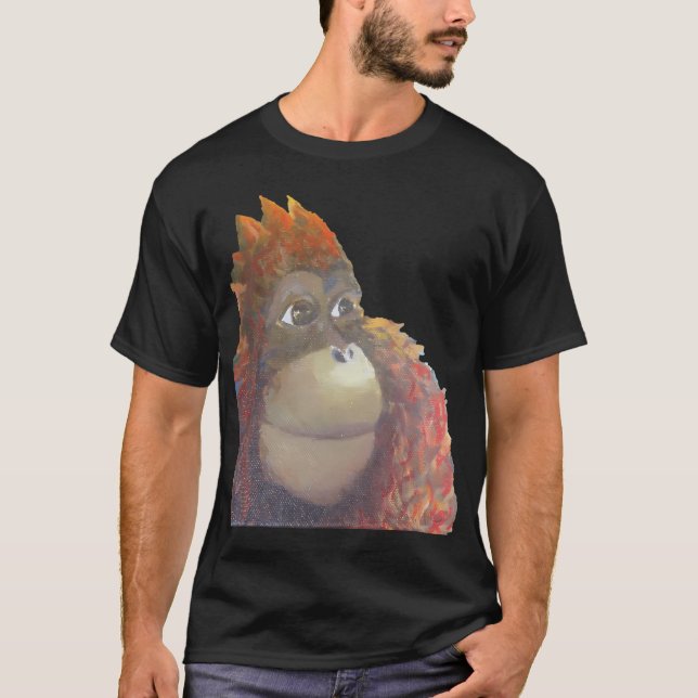 Camiseta O sonho de um orangotango de futebol (Frente)
