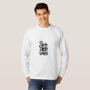 Camiseta O sorriso é a melhor roupa - Inspiração