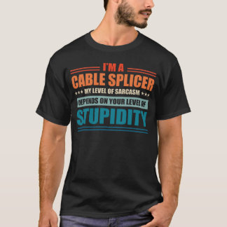 Camiseta O Splicer De Cabo Meu Nível Depende Do Seu Nível D
