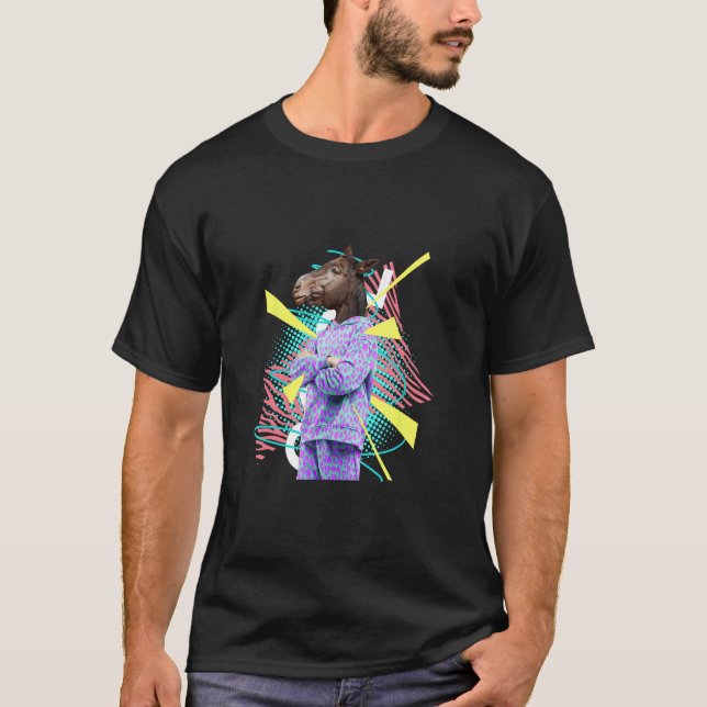 Camiseta O Sr. Hor vê a cabeça do cavalo (Frente)