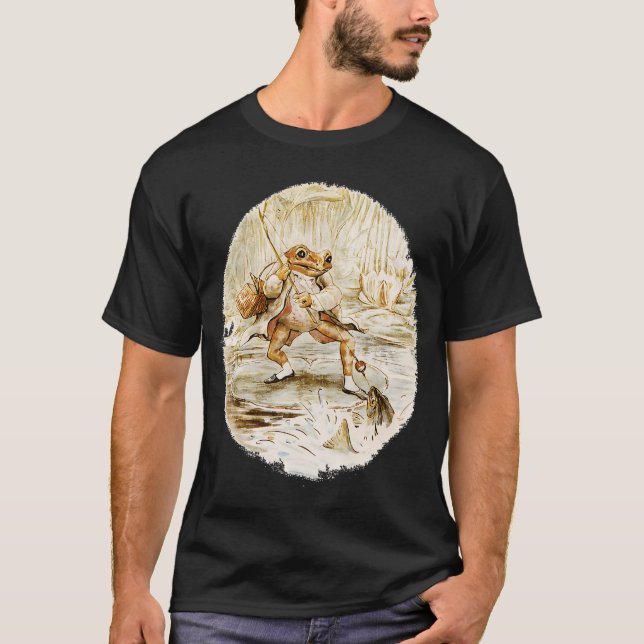 Camiseta O Sr. Jeremy Fisher por Beatrix Potter (Frente)