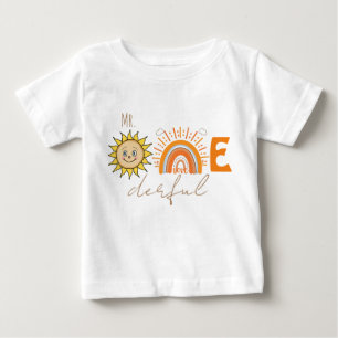 Camiseta O Sr. Onemagistral Rainbow e o Sun Party Baby 1rua