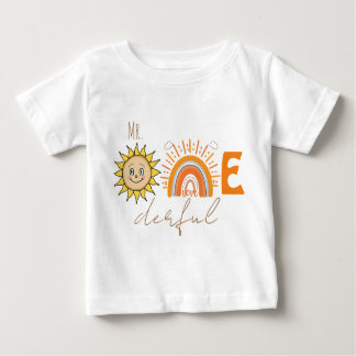 Camiseta O Sr. Onemagistral Rainbow e o Sun Party Baby 1rua