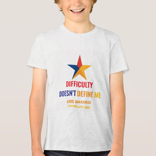 Camiseta O sucesso com a DIFICULDADE ADHD* não me define (Frente)