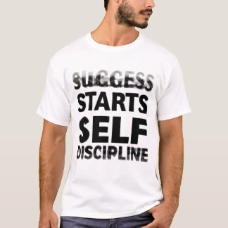 Camiseta O sucesso 🔥 começa com autodisciplina - motivação