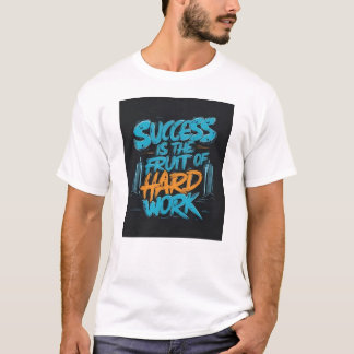 Camiseta O Sucesso é o Fruto da Motivação do Trabalho Duro 