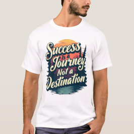 Camiseta O sucesso é uma jornada e não um destino