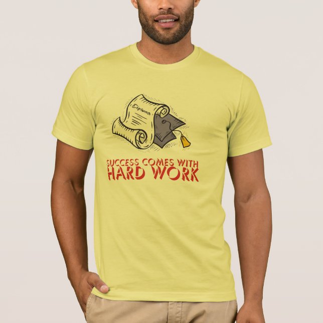 Camiseta O sucesso vem com trabalho duro (Frente)