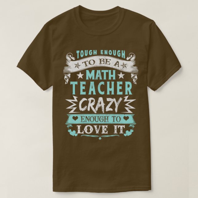 Camiseta O Suficiente Para Ser Um Professor De Matemática L (Frente do Design)