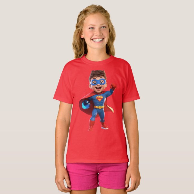 Camiseta "O Super gênio: Herói da Inteligência" (Frente Completa)