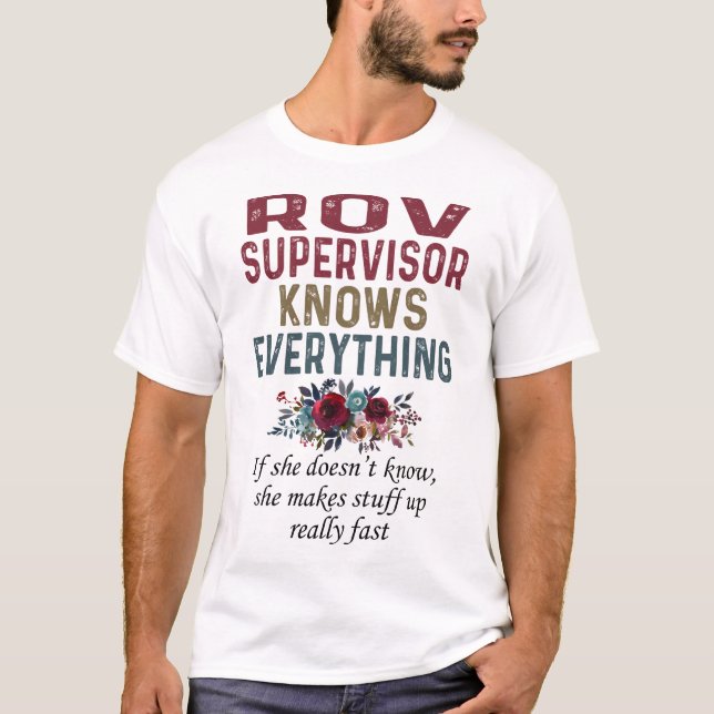 Camiseta O Supervisor Rov Sabe Tudo (Frente)