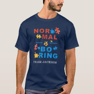 Camiseta O Suporte à Consciência Autismo Normal é Quebra-ca