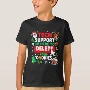 Camiseta O Suporte Técnico do Papai Noel Reiniciando o Comp