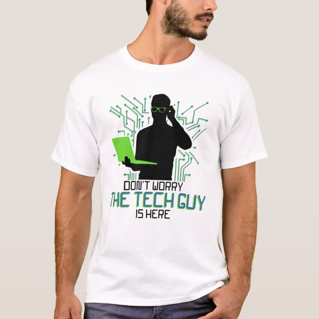 Camiseta O Suporte Técnico Não Preocupa A Cara Técnica (Frente)