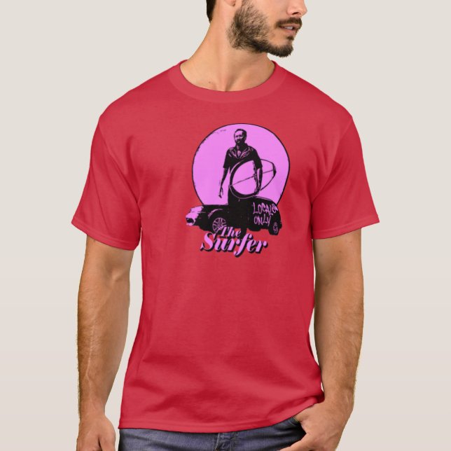 Camiseta O Surfer Pink vintage (Frente)