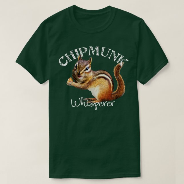 Camiseta O Sussurreiro Chipmunk Eu adoro Chipmunks (Frente do Design)