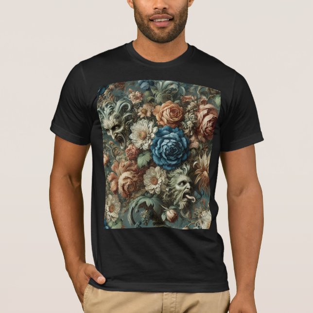 Camiseta O Sussurro que Afiou a Faca – Arte Gótica (Frente)