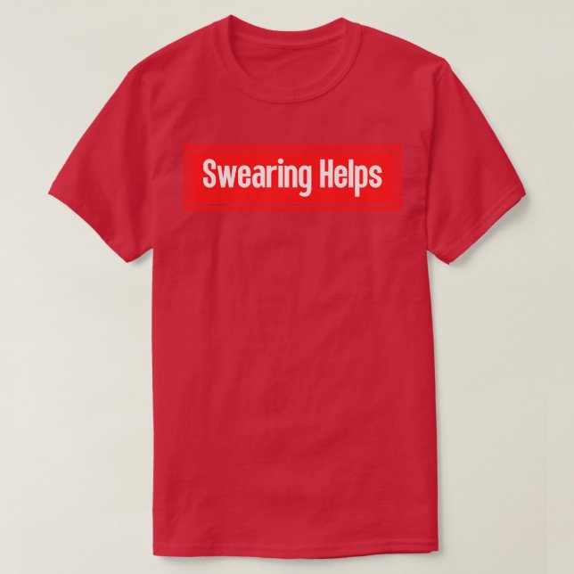 Camiseta O Swearing Ajuda 9 (Frente do Design)
