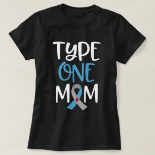 Camiseta O T1D das mulheres da mamã do tipo um sere de mã
