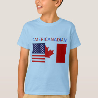 Camiseta O T azul dos meninos de AMERICANADIAN 2