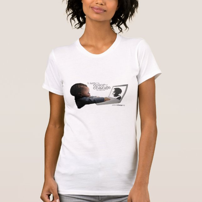 Camiseta O T das mulheres básicas (Frente)