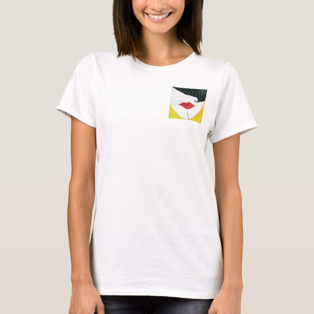 Camiseta O T das mulheres de Carmen (Frente)