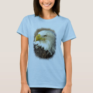 Camiseta O T das mulheres de Eagle do americano