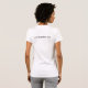 Camiseta o T das mulheres desvanecidas (Parte Traseira Completa)