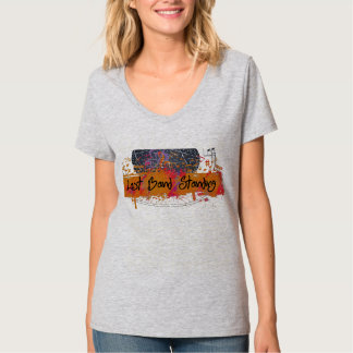 Camiseta O T das mulheres eretas da última banda