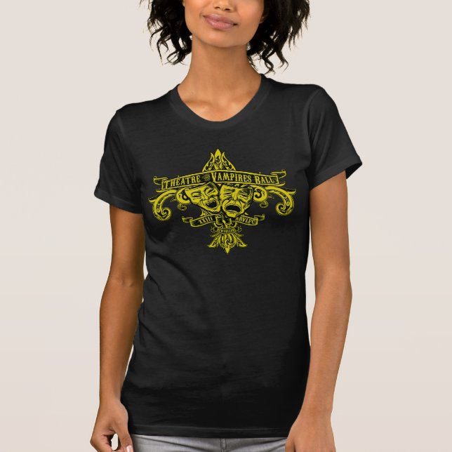 Camiseta O T do teatro do amarelo do carnaval (Frente)