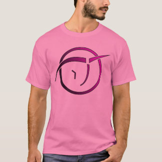 Camiseta O T dos homens cor-de-rosa invisíveis do unicórnio