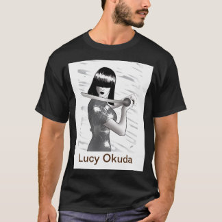 Camiseta O T dos homens de Lucy Okuda