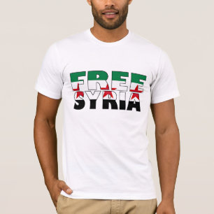 Camiseta O T dos homens livres de Syria