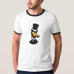 Camiseta O T dos homens maus do pato (ícone da silhueta)