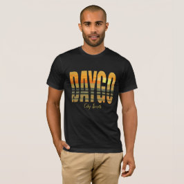 Camiseta O T/preto dos homens de Daygo (limites de cidade)
