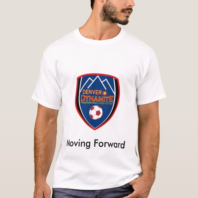 Camiseta O T retro dos homens da dinamite de Denver (Frente)